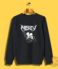 Mickey Mouse Band Rock Metal Sweatshirt