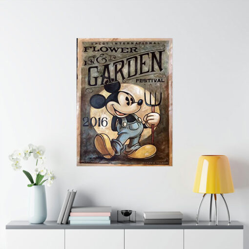 Mickey Mouse Garden Disney Poster 1