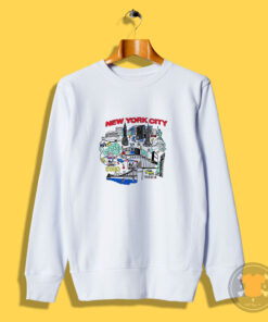 New York City Map Soho Tribeca Sweatshirt