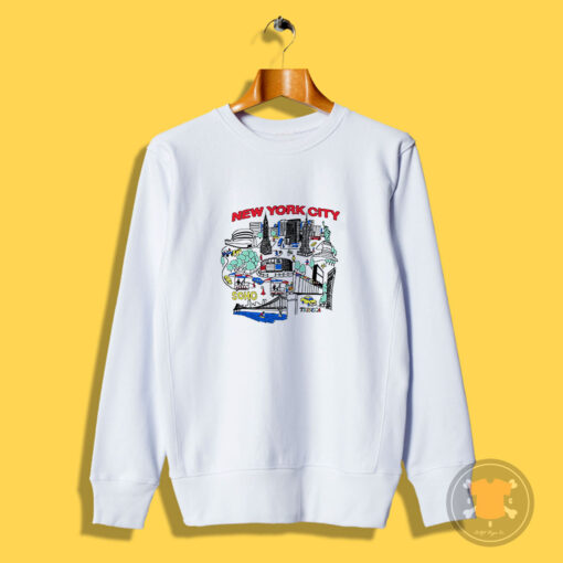 New York City Map Soho Tribeca Sweatshirt