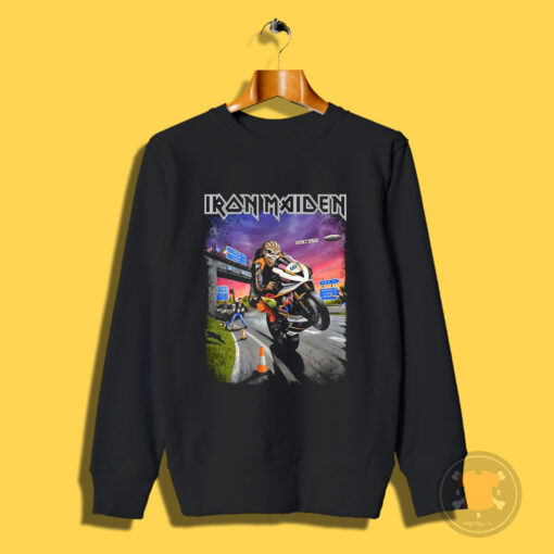 Peter Hickman Trooper Iron Maiden Helmet Motorcycle Racing Sweatshirt