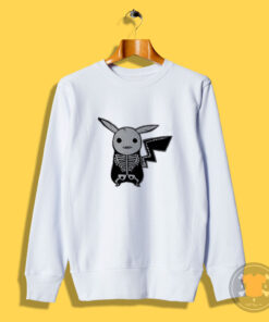 Pikachu Skeleton Halloween Sweatshirt