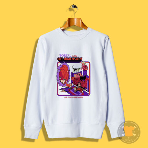 Portal To The Cat Dimension Halloween Sweatshirt