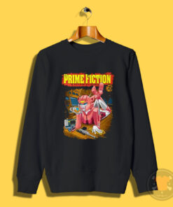 Prime Fiction Cartoon Optimus Prime Parody Sweatshirt