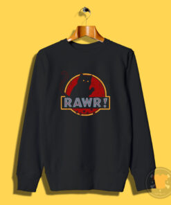 Rawr Jurassic Cat Classic Sweatshirt