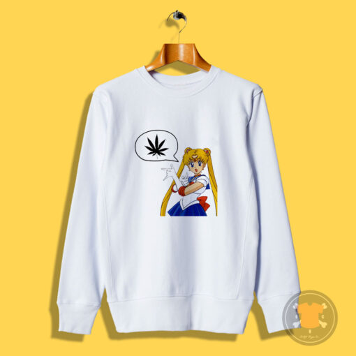 Sailor Moon Marijuana Sweatshirt