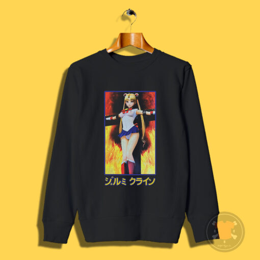 Sailor Moon On Burning Cross Sweatshirt