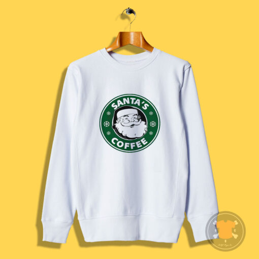 Santa Coffee Funny Christmas Sweatshirt