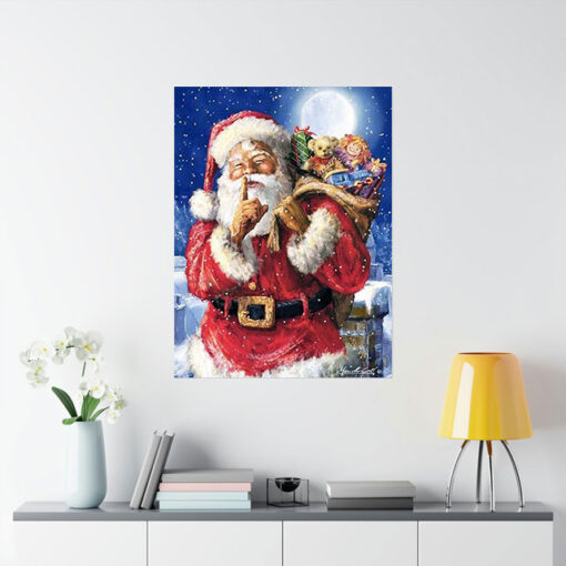 Shhh It's Santa Poster 1