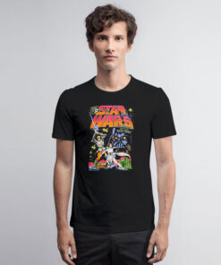 Star Wars Star Duel Luke And Leia Comic Book Cover Graphic T Shirt