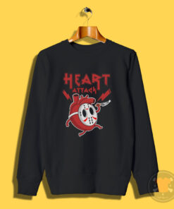 jason voorhees Heart Attack Parody Sweatshirt