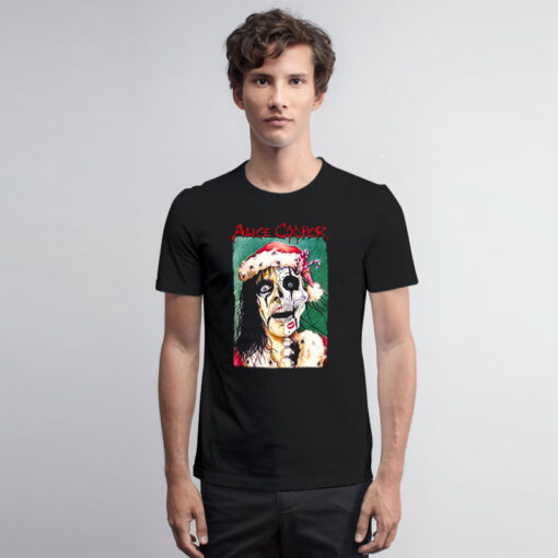 Alice Cooper Xmas Card T Shirt