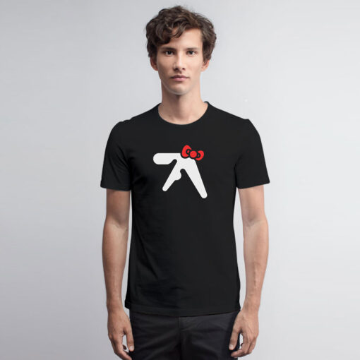 Aphex Twin Hello Kitty Logo Parody T Shirt