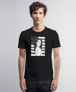 Lana Del Rey American Flag T Shirt