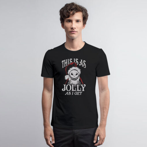 The Nightmare Before Christmas This Is As Jolly As I Get Santa Jack T Shirt