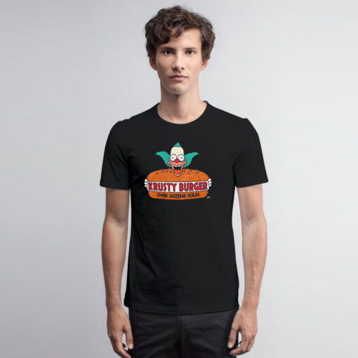 The Simpsons Krusty Burger Logo T Shirt