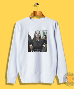 Alexandria Ocasio Cortez AOC See Through Slow Sown Sweatshirt