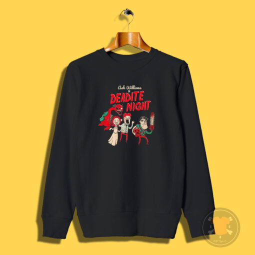 Ash Williams In Deadite Night Evil Dead Movies Sweatshirt