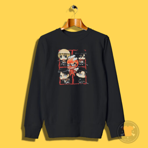 Attack On Titan Chibi Characters Sweatshirt