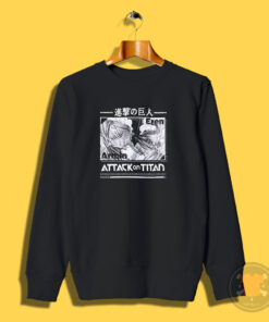 Attack On Titan Eren VS Armin Manga Panel Sweatshirt