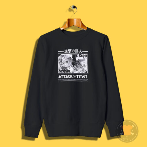 Attack On Titan Eren VS Armin Manga Panel Sweatshirt