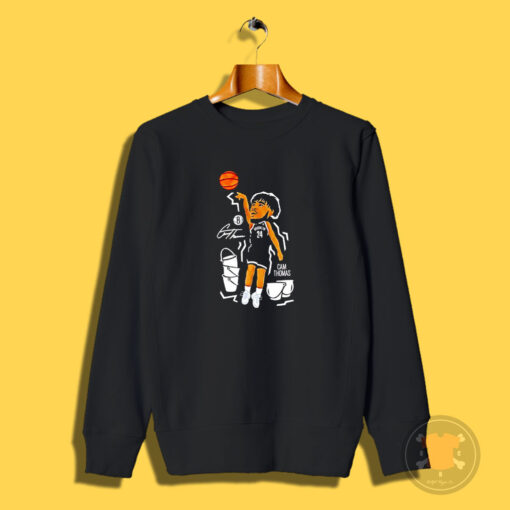 Brooklyn Nets Cam Thomas Cartoon Signature Sweatshirt