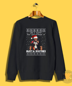 Busta Rhymes Rapper Ugly Christmas Sweatshirt