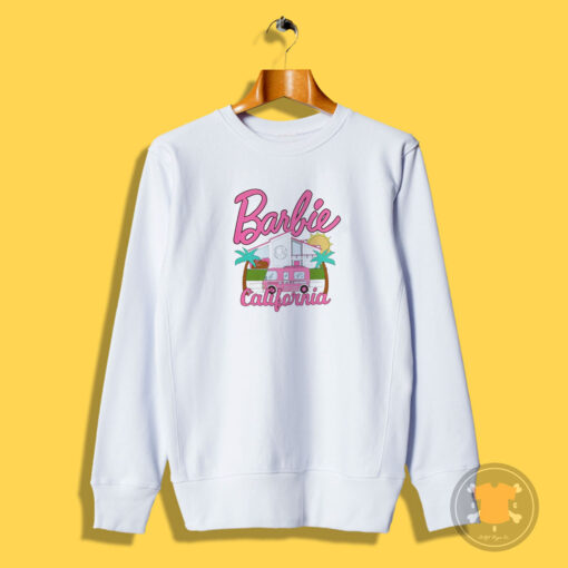 California Barbie Dreamhouse Boyfriend Fit Girls Sweatshirt