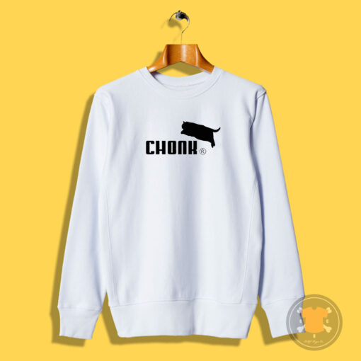 Chonk Cat Logo Parody Sweatshirt