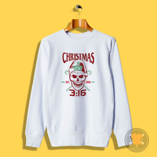 Christmas 3 16 Stone Cold EST 1996 Steve Austin Sweatshirt