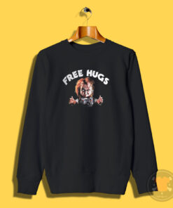 Chucky Free Hugs Childs Play Horror Movie Sweatshirt