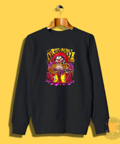 Clown Mad Ronald Slim Burger Miss May I Mcdonalds Sweatshirt