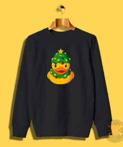 Duck Draw Happy Merry Christmas Sweatshirt