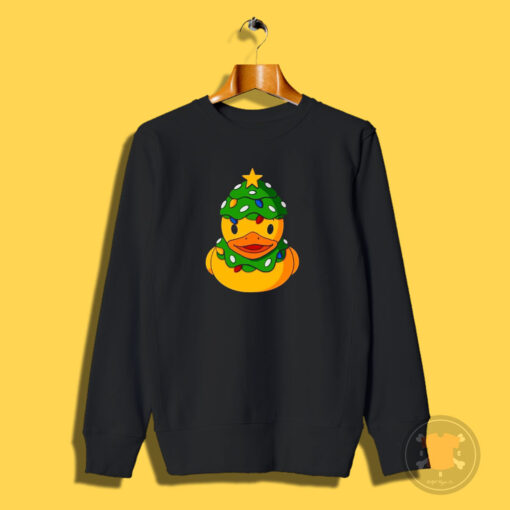 Duck Draw Happy Merry Christmas Sweatshirt