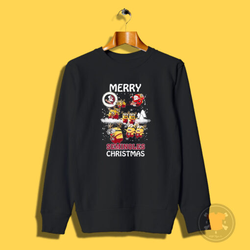 Florida State Seminoles Minions Merry Christmas Sweatshirt