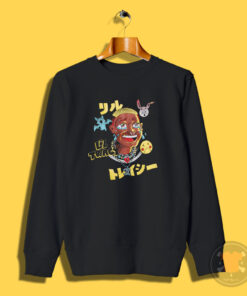 Funny Lil Tracy Cartoon Tears Graphic Sweatshirt