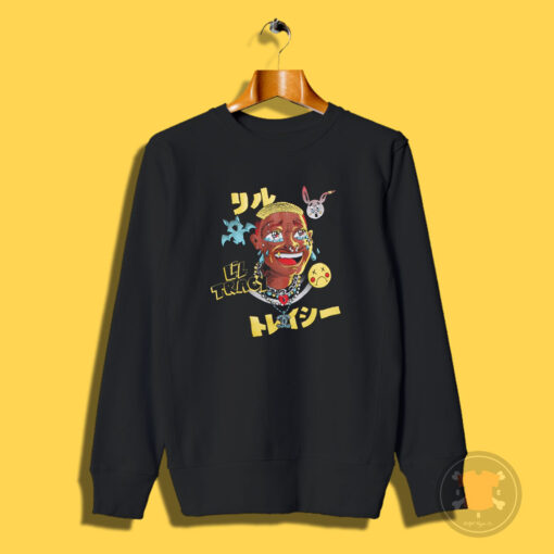 Funny Lil Tracy Cartoon Tears Graphic Sweatshirt