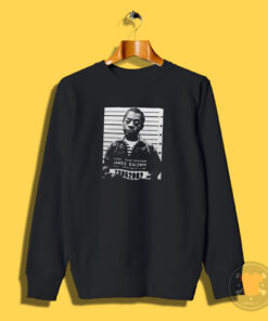 Funny Mugshot James Baldwin Sweatshirt