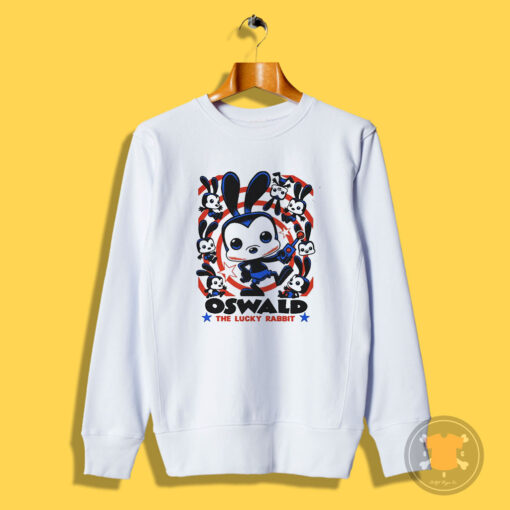 Funny Oswald the Lucky Rabbit Graphic Sweatshirt