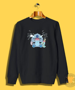 Funny Stitch Crying And Scrump Sweatshirt