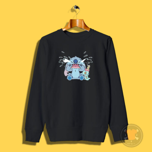 Funny Stitch Crying And Scrump Sweatshirt