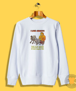 Garfield I Love Chariots Back To The Nomadic Sweatshirt