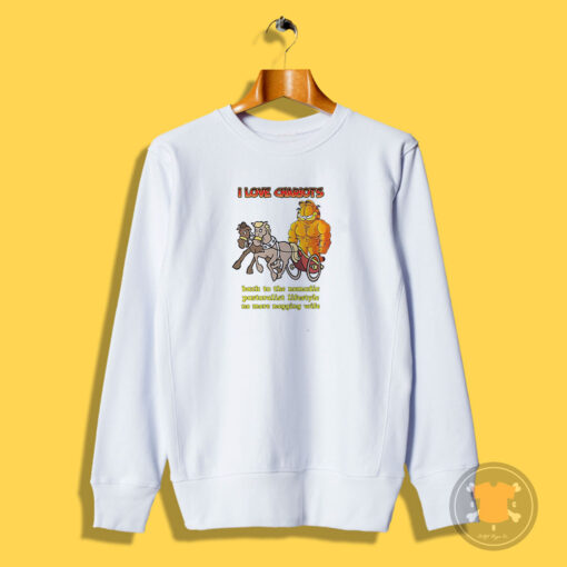 Garfield I Love Chariots Back To The Nomadic Sweatshirt