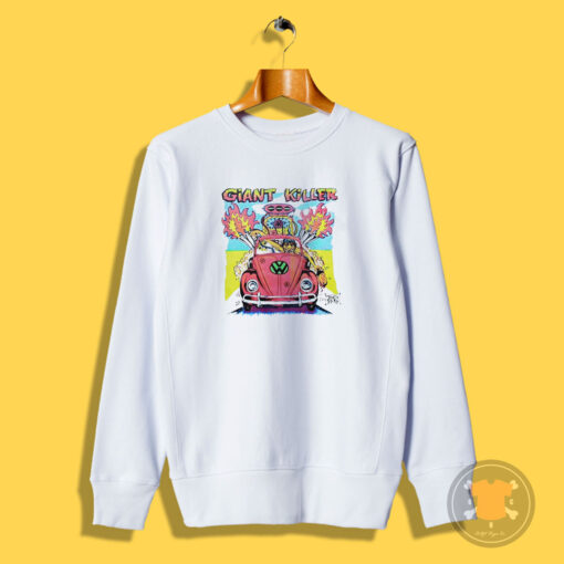 Giant Killer Bug Drag Car Rat's Hole 70s Vintage Sweatshirt