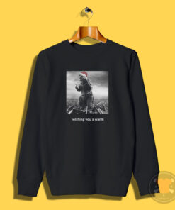 Godzilla Christmas Wishing You A Warm Sweatshirt