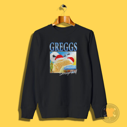 Greggs Sausage Roll Christmas 2022 Sweatshirt