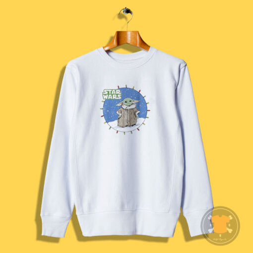 Grogu The Mandalorian Mad Engine Youth Snow Lights Sweatshirt