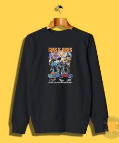 Guns N’ Roses Middle East Europe North America 2023 Thank You Sweatshirt