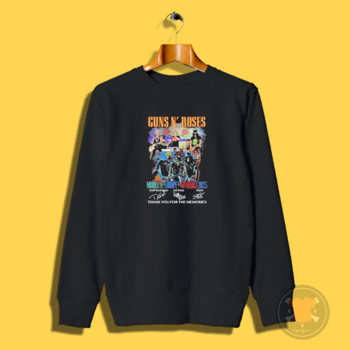 Guns N’ Roses Middle East Europe North America 2023 Thank You Sweatshirt