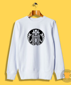 Halloween Starbucks Skeleton Sweatshirt